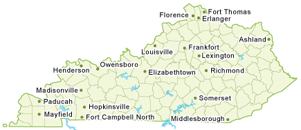 Map of Kentucky